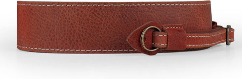MegaGear MG1515 Sierra Series Genuine Leather Camera Shoulder or Neck Strap - Brown Compact...