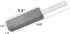 Pumice Stone Toilet Cleaning Brush with Handle Toilet Bowl Cleaner Hard Water Ring Remove for Bath Pool Kitchen Household Cleaning (3 Pack)...
