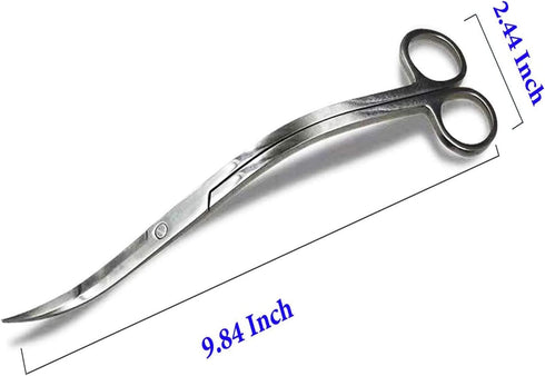 Aquarium Scissors,Aquarium Fish Tank Stainless Steel Mirror Wave Scissors,Professional Water Grass Scissors Landscape Maintenance Tools,Perfect fo...