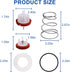 RK1-720A Pressure Vacuum Breaker Repair Kit, for Zurn Wilkins 1/2”, 3/4”, and 1”Pressure Vacuum Breaker...