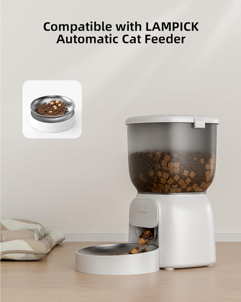 1PC Replaced Stainless Steel Pet Bowl for LAMPICK Automatic Cat Feeder...