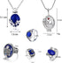 UoYu 28 pcs The Vampire Diaries Jewelry Sticker Set Elena Gilbert Opening Vervain Locket Pendant Necklace Sapphire Crystal Daylight Family Vampire...