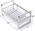 HULISEN Kitchen Sink Sponge Holder, 304 Stainless Steel Kitchen Soap Dispenser Caddy Organizer, Countertop Soap Dish Rack Drainer with Removable D...