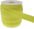 PAMIR TONG 25 Yards 5/8'' Fold Over Elastic FOE Headband Baby Hairbow Soft Foldover Elastic Binding Webbing Tape Craft Sewing (Yellow)...
