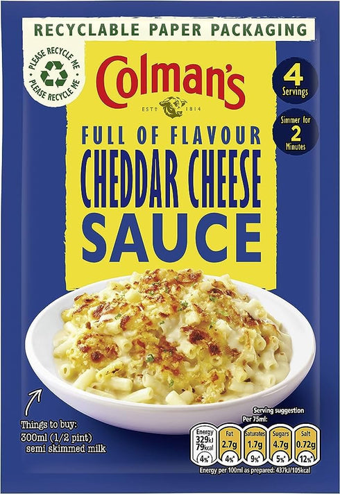 Colmans Cheese Sauce Sachet 40g...