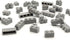 192PCS Masonry Walls Gray Building Bricks Loot Pieces Accessories Brick Bazaar Compatible Classic Creative Toy (Light Gray)...
