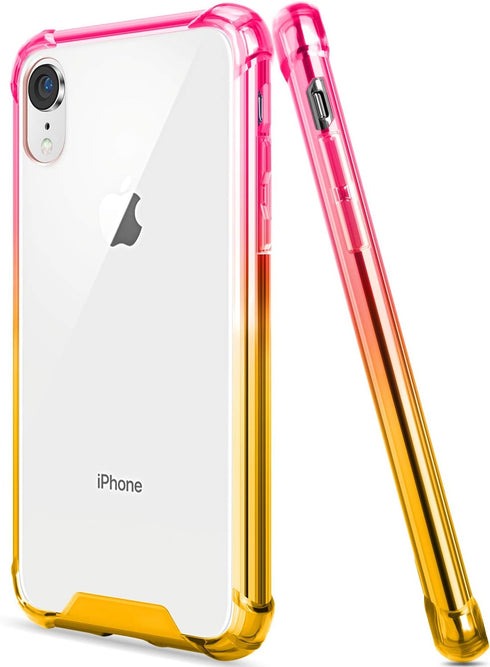 Salawat Compatible iPhone Xr Case, Clear Slim Anti Scratch TPU Bumper Shockproof Protective Case for iPhone Xr 6.1inch 2018 (Pink Gold)...