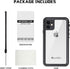 Lanhiem for iPhone 11 Waterproof Case, 360 Full Body Protection Underwater Dustproof Shockproof Clear Cover with Built-in Screen Protector Fit for...