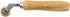 QWORK Brass Seam Roller, Roofing and Vinyl Flooring Detail Roller, with Wood Handle...