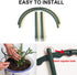 10 Pack Plant Support Plant Stakes, Metal Half Round Plant Support Ring Plastic Plant Cage Holder Flower Pot Climbing Trellis for Small Plant Flow...