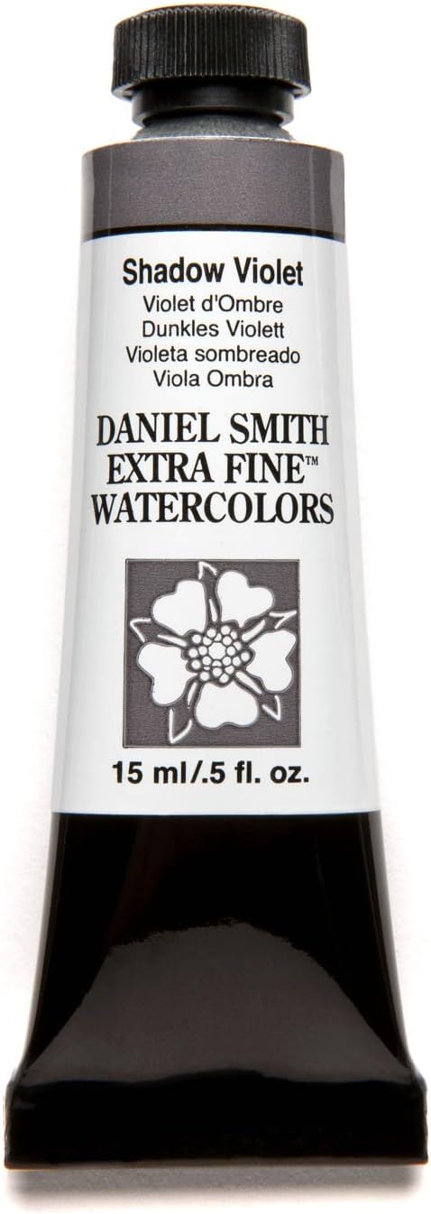 Daniel Smith Extra Fine Watercolor 15ml Paint Tube, Shadow Violet (284600188), 0.5 Fl Oz (Pack of 1)...