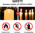 3x3 Flickering Flameless Candles Set of 1, 2AA Battery Life 600 Hours Battery Candles Flickering with Timer,3 inch Flameless Candles with Remote f...
