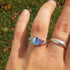 HUKQBUNX 925 sterling silver fashion color changing mood Ring Round Cut Cubic Zircon eternal CZ commitment Moonstone mood change wedding engagemen...