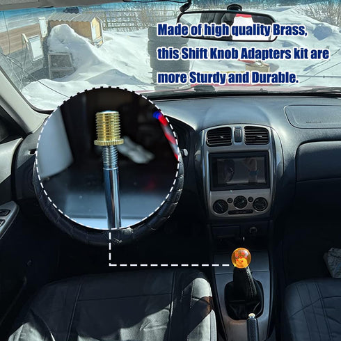 Universal Shift Knob Thread Adapters M8 X 1.25, M10 X 1.25, M10 X 1.5 ? 3PCS ?...