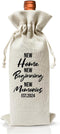 Housewarming Gift New Home Wine Bag for Women Men Wife Husband Couple Owner Homeowner, New Home Gift Idea, Housewarming Party Supply Favor, Realto...