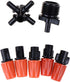 Garden Sprinklers Drip Sprinkler Head 5-Head Misting Spray Nozzle 360° Micro Irrigation System Fog Mist Cooling Nozzle Adjustable Closable Spray M...