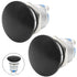 2PCS 16mm Self reset Push Button Switch Metal Mushroom Head Round Start Button AC/DC 12V-250V? Domed Screw Terminal? Suitable for 0.63 '' mounting...