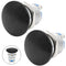 2PCS 22mm Self Reset Push Button Switch Metal Mushroom Head Round Start Button AC/DC 12V-250V? Domed Screw Terminal? Suitable for 0.86 '' mounting...