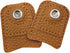 CTFRQC 2 Pieces Leather Thimble Hand Sewing Thimble Finger Protector Thimble Finger Pads for Knitting Sewing Quilting Pin Needles Craft Accessorie...
