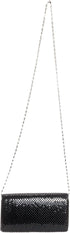 Jessica McClintock Metal Mesh Roll Evening Bag Clutch Purse (4.5" x 7.5" x 2", Shoulder Chain Included)...