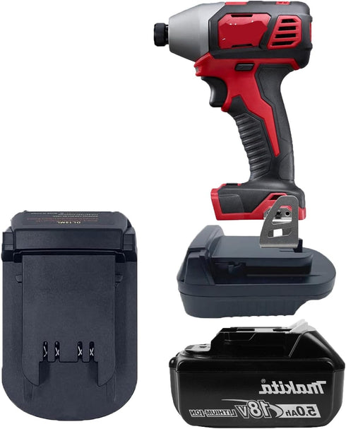 for Makita to Milwaukee? Battery Adapter compatible with Makita 18V lithium battery BL1815 BL1820 to replace for Milwaukee 18V Lithium Battery 48-...