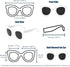 Freckles Mark Thick Fashion Butterfly Sunglasses for Women Trendy Round Cat Eye Sun Glasses...