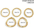 Jumwrit 5pcs Layered Beaded Bracelets Set for Women Dainty Stretch Elastic Round Ball Beads Chain Tube Bangle Bracelets Boho Stackable Bracelets T...