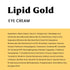 Stratia Lipid Gold Eye Cream Moisturizer & Anti-Aging Skin Care for Dark Circles, Fine Lines, Wrinkles, & Under Eye Brightener, 0.5 fl. oz...