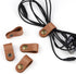 5 Pieces PU Leather Cord Organizer Reusable Cable Organizer Cord Keeper for Cable Straps,wrap Headphone,Earbud case,Headset (Brown)...