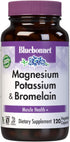 Bluebonnet Magnesium Potassium Supplement Plus Bromelain for Muscle Health Support - Daily Magnesium Complex for Women & Men - Non-GMO, Vegan, Glu...