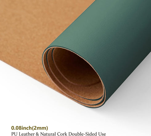 Cork Desk Mat - Dual-Sided Desk Pad for Office and Home - Desk Organization and Accessories - Ideal for Large Mouse Pad and Desk Mats on Top of De...