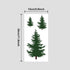 3 Pieces Christmas Pine Trees Stencils Reusable Pine Drawing Stencils Winter Holiday Fir Tree Templates Christmas Woodland Painting Stencils for D...