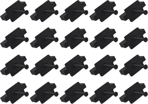 20PCS Hidden Fasteners Clips Black Universal Plastic T Clips with Screws for Composite Decking Boards...