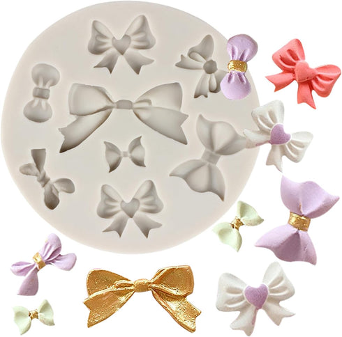 Bows Silicone Mold Bow Fondant Sugar Mold For Cake Decorating Cupcake Topper Candy Chocolate Gum Paste Polymer Clay...