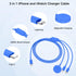 Apple Watch Charger Cable, USB C Magnetic Watch Charging Cable, 3 in 1 Apple iWatch Charging Cable 6 FT, Compatible with Apple Watch Series 9/8/7/...