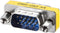 uxcell DB15 VGA Gender Changer 15 Pin Male to Male 3-row Mini Gender Changer Coupler Adapter Connector for Serial Applications Blue...