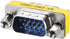 uxcell DB15 VGA Gender Changer 15 Pin Male to Male 3-row Mini Gender Changer Coupler Adapter Connector for Serial Applications Blue...
