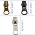 Meikeer 12-Piece #5 Universal Zipper Slider Replacement Kit - Includes Sliders for Easy Repair of Metal, Plastic, and Nylon Coil Luggage, Bags, an...