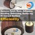 WA 5PCS - 1 1/2"x1"x1/4" inch 120# Industrial Grade Durable Mounted Flap Wheel Sander Aluminum Oxide Sanding Flap Wheels with 1/4" Shank for Drill...