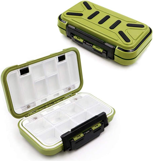 YUKI Fishing Lure Boxes, Bait Storage Case Fishing Tackle Storage Trays Accessory Boxes Thicker Plastic Hooks Organizer Containers for Vest Castin...