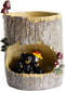 Flower Pot Succulent Planters Tree Hole Pots Resin Flower Plant Pot Office Home Garden Decoration (Bear)...