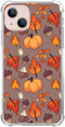 Fall Leaves Pumpkin Acorns Case Compatible with iPhone 14 Plus, Aesthetic Autumn Halloween Case for iPhone 14 Plus for Teens Men and Women, Cool T...
