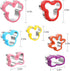 Multicolor 7-Piece Cookie Cutter Set - Head, Bow, Shoes, Gloves Shapes - Stainless Steel, Dishwasher Safe...