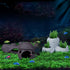 Saim Aquarium Mushroom House Decorations, Ceramic Fish Tank Cave Hideaway Small Fish Shrimp Breeding Cave Fish Tank Landscape Decor for Territoria...