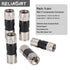 5 Pack RG6 Compression Connectors, 75 Ohm F Connector Inside Conductive washer Design Weatherproof Coax Connector, Compatible for RG6 Dual, Tri Qu...