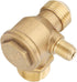 Air Compressor Check Valve, Male Thread 90 Degree Air Compressor Check Valve 3 Port Brass Spare Parts Tube Connector Pipe Joint Tool Replacement f...
