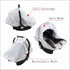 Baby Car Seat Cover, Soft Sun Shade Cover, Breathable Comfortable Privacy Carseat Canopy Protect for Newborn Infant Boys Girls (Animals)...