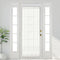 Aquazolax Rod Pocket White Sheer Curtains 72 inches Long Light Filtering Voile Curtain for French/Front Doors/Open Closet (25" Wide, 1 Panel in Wh...
