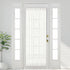 Aquazolax Rod Pocket White Sheer Curtains 72 inches Long Light Filtering Voile Curtain for French/Front Doors/Open Closet (25" Wide, 1 Panel in Wh...