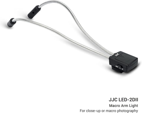 10 Inch Long Portable Shoe-Mount LED Macro Arm Light CRI 95+ 5600K Photo Lighting with 5 Level Ajustable Flexible Fill Lights for Macro Lens Camer...